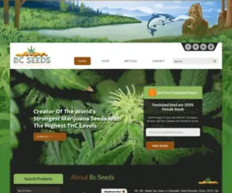 Bcseeds.com(British Columbia Seed Bank) Screenshot