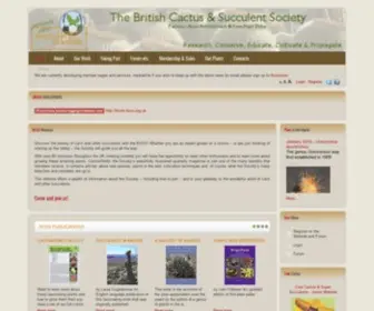 BCSS.org.uk(British Cactus & Succulent Society) Screenshot