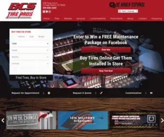 BCstirepros.com(BCS Tire Pros) Screenshot