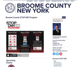 BCstopdwi.com(Broome County STOP) Screenshot