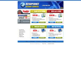 Bcsupernet.com(BCSuperNet Internet Services) Screenshot