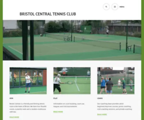 BCTC.org.uk(Bristol Central Tennis Club) Screenshot