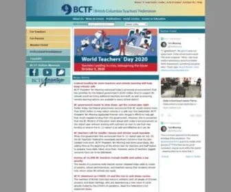 BCTF.ca(BC Teachers' Federation) Screenshot
