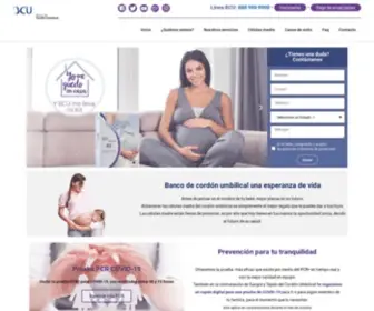 Bcu.com.mx(Banco de Cordón Umbilical) Screenshot