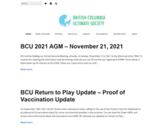Bcultimate.ca(Information for players) Screenshot