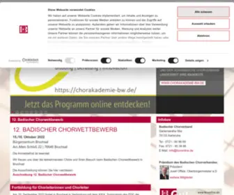 Bcvonline.de(Badischer Chorverband 1862) Screenshot