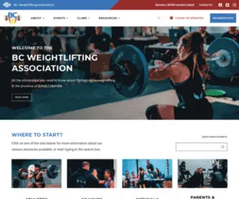 Bcweightlifting.ca(The British Columbia Weightlifting Association (BCWA)) Screenshot