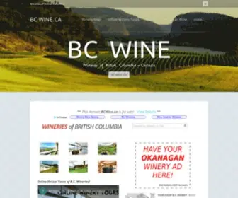 Bcwine.ca(TOP CANADIAN DOMAINS FOR SALE) Screenshot
