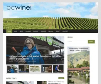 Bcwine.com(Discover BC Wineries In British Columbia) Screenshot