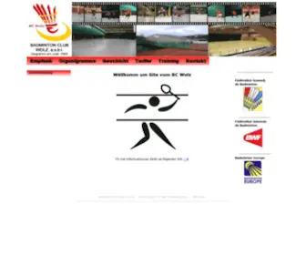 Bcwolz.lu(Badminton Club Wolz) Screenshot