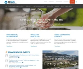 BCWWa.org(BC Water & Waste Association) Screenshot