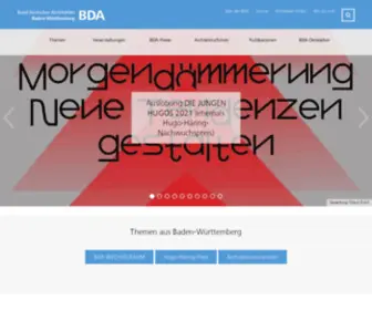 Bda-Bawue.de(Bund Deutscher Architekten) Screenshot
