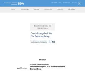 Bda-Brandenburg.de(Bund Deutscher Architekten) Screenshot