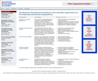 Bdacademy.com(Business Development Academy) Screenshot
