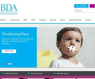 Bda.org(British Dental Association) Screenshot