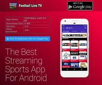 Bdappsapi.com(Football Live Tv The Best Sports TV On Android) Screenshot