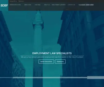 BDBF.co.uk(Employment Law UK Specialists in London) Screenshot