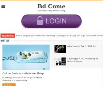 Bdcome.info(My Personal Blog) Screenshot