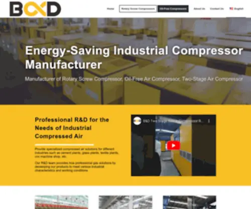 Bdcompressor.com(Industrial Compressor Manufacturer) Screenshot