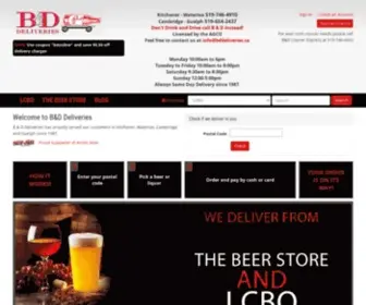 Bddeliveries.ca(Web site created using create) Screenshot