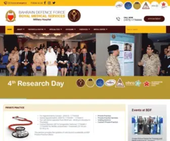 BDfmedical.org(Bahrain Defence Force Royal Medical Services) Screenshot