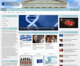 Bdfund.org(Bioethics Defense Fund) Screenshot