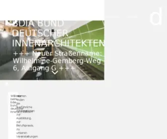 Bdia.de(Bdia bund deutscher innenarchitekten (Bundesverband)) Screenshot