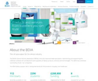 Bdia.org.uk(The British Dental Industry Association) Screenshot