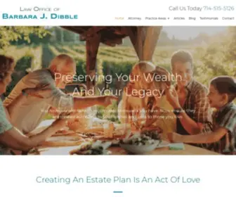 Bdibblelaw.com(Fullerton Estate Planning Attorney) Screenshot