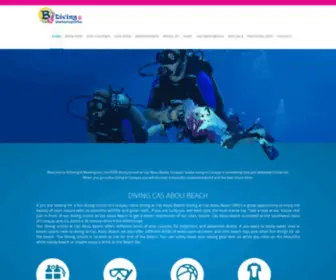 Bdivingcuracao.com(Our Diving school in Curaçao) Screenshot