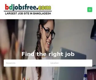 Bdjobsfree.com(Largest Job Site in Bangladesh) Screenshot