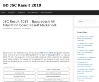 BDJScresult2019.com(Good news for the students looking forward for the jsc result 2019. bangladesh education board) Screenshot