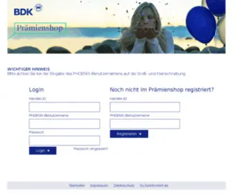 BDK-Praemienshop.de(BDK Praemienshop) Screenshot