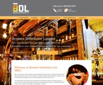 BDL.ca(Brewers Distributor Limited) Screenshot