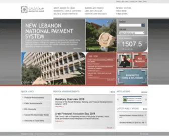 BDL.gov.lb(Banque Du Liban) Screenshot