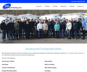 BDlheatcool.com(Heating and Cooling Specialists BDL Heating and Cooling) Screenshot