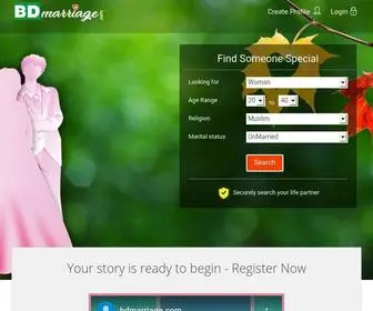 Bdmarriage.com(The trusted marriage site) Screenshot