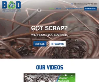 Bdmetalrecycling.com(B & D) Screenshot