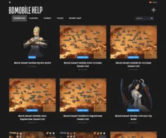Bdmobilehelp.com(Black Desert Mobile Help) Screenshot