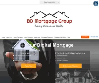 Bdmortgagegroup.com(BD Mortgage Group LLC) Screenshot