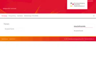 BDMV-Online.de(Bundesvereinigung Deutscher Musikverbände (BDMV)) Screenshot