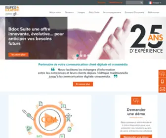 Bdoc.com(Business Document : communication client digitale et crossmédia) Screenshot