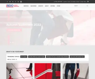 Bdo.co.uk(Accountancy and Business Advice) Screenshot