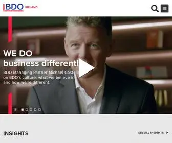 Bdo.ie(BDO is a leading relationship) Screenshot