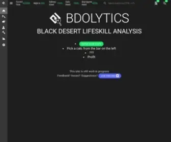 Bdolytics.com(Everything related to Black Desert) Screenshot