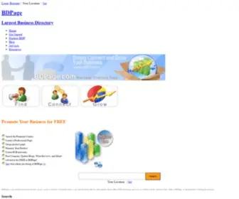 Bdpage.com(Worlds Largest Business Directory) Screenshot