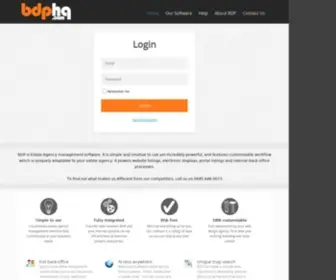 BDPHQ.com(Software for Estate Agencies) Screenshot