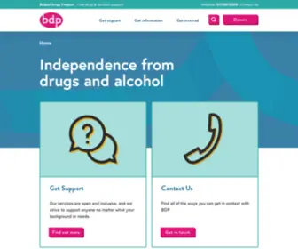 BDP.org.uk(Bristol Drugs Project) Screenshot