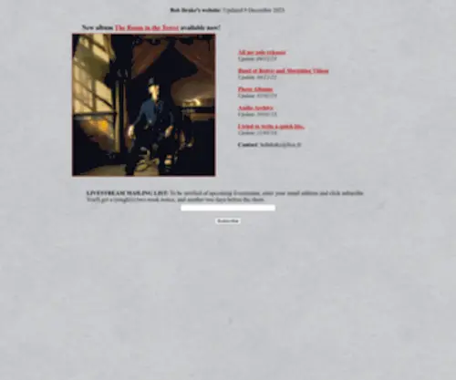 Bdrak.com(Bob Drake's website) Screenshot