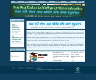 BDRlcollege.com(BALA DEVI ROSAN LAL COLLEGE OF HIGHER EDUCATION) Screenshot